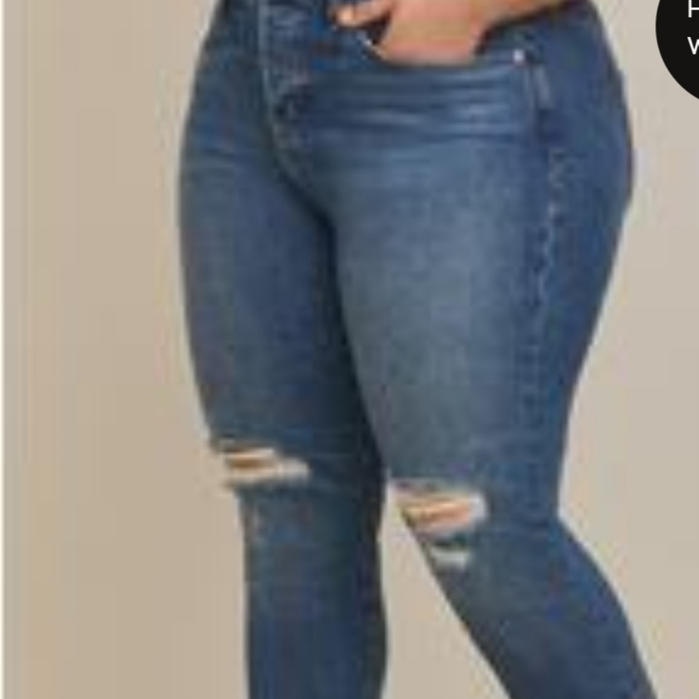 Torrid high rise straight studded jean, 12R